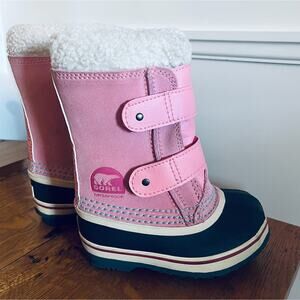 Toddler Girls' Sorel 1964 Pac Strap Youth Snow Boots, Pink, Size 8
